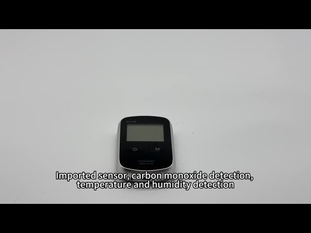 Detector inteligente de CO WiFi habilitado - Alarme de monóxido de carbono de controle APP com sensor RH de temperatura