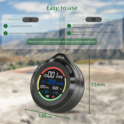 Bom preço. Detector de monóxido de carbono portátil de bolso eletrônico Mini Analisador de gás on-line