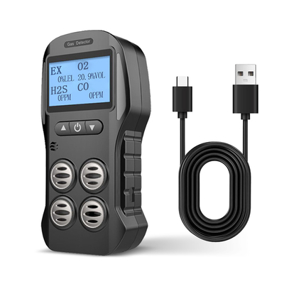 Bom preço. ODM Monitor de detecção multigas portátil Display em tempo real CO 200PPM H2S 10PPM on-line