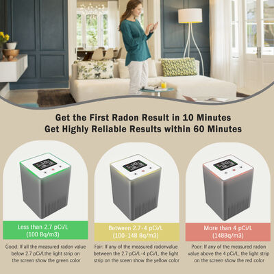 Bom preço. Detector portátil inteligente de gás radônio com tela LCD - Resultados instantâneos para a qualidade do ar em porões e escritórios on-line