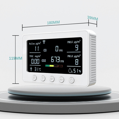 OEM Smart Air Quality Monitor Equipamento de monitorização de IAQ de CO2 5V 2A