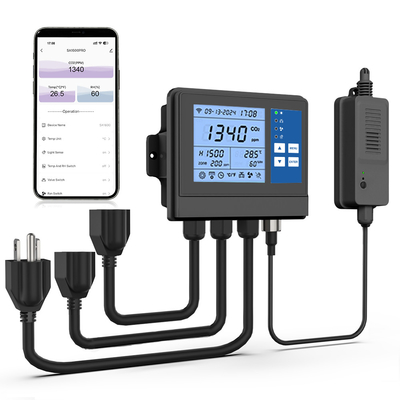 Sensores NDIR inteligentes controladores de estufa regulador de CO2 monitor para plantação de crescimento