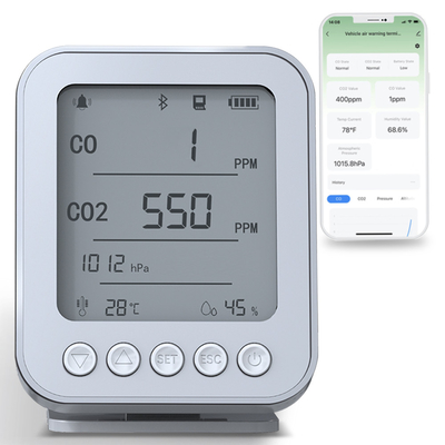 Good price Monitor de qualidade do ar inteligente NDIR Co2 portátil Analisador de sensores de gás Bluetooth on-line