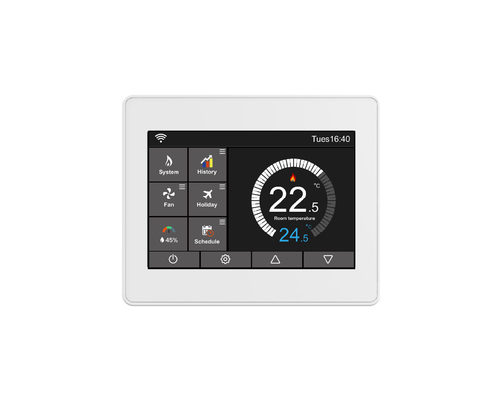 Termostatos Wi-Fi inteligentes sem fio TUYA para ar condicionado CA65 aprovados