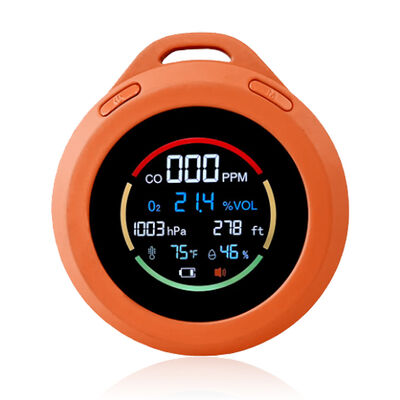 Alarme portátil de monóxido de carbono - Analisador de gás de pressão barométrica e oxigênio para casa/carro/camping