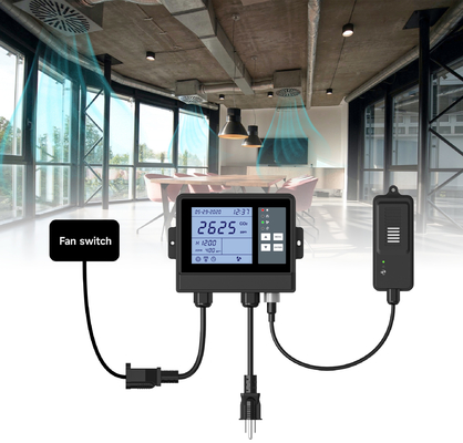Controlador de ambiente de estufas agrícolas Ventilador de controle de plantação C02 impermeável