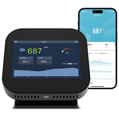 Good price Smart Gzair Indoor Co2 Meter WiFi Air Monitor Display touchscreen on-line