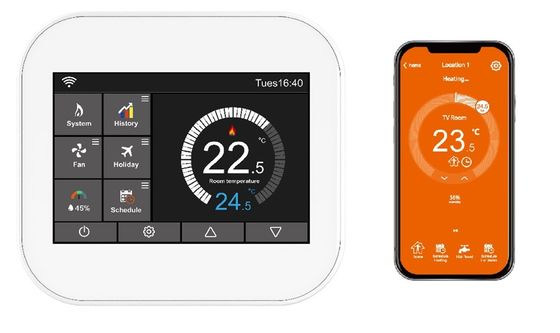Bom preço. Termostato WiFi Inteligente Aquecimento Aquecimento de Água Aquecimento de Piso Elétrico Termostato de Caldeira Montado na Parede on-line
