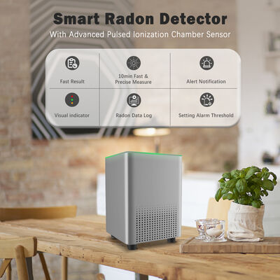2026 Melhor Monitor de Radon para Casa Inteligente - Detector Digital de Gás de Radon Compatível com Android e iOS