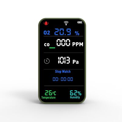 Bom preço. GZAIR PT09 WIFI Mini Monitor de Qualidade do Ar Multi-Parâmetro Portátil com Tela LCD Classificação IP55 para Uso Doméstico e Escritório on-line