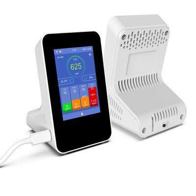 SA1800 9-em-1 WiFi Air Quality Monitor - Detector inteligente de CO2 NDIR com PM2.5, PM10, TVOC, HCHO, CO, Temperatura e Umidade para Casa e Escritório