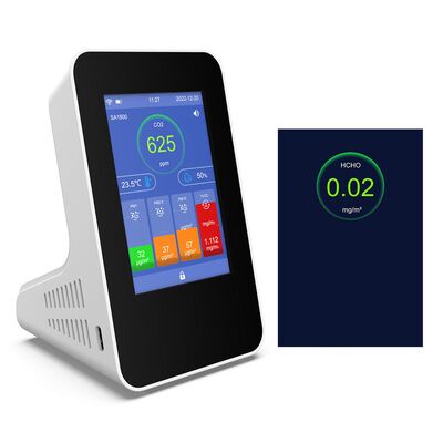 Detector de Qualidade do Ar Interior SA1800 - Medidor de HCHO e TVOC de Alta Precisão com Alarme de CO, Monitor de Gases Tóxicos para Casa Nova e Quarto de Bebê