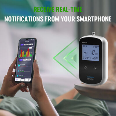 Bom preço. Detector portátil de monóxido de carbono para veículos inteligentes, alarme de gás CO recarregável com temperatura e umidade relativa para viagens de carro on-line