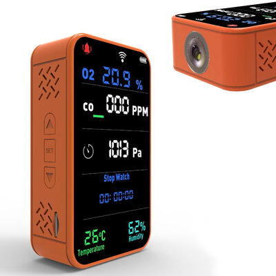 Bom preço. Comércio a retalho Smart WiFi PT09 Monitor de Qualidade do Ar - Display em Tempo Real do Detector de CO/O2/Temp/Humidade/Barómetro/Altimétro on-line