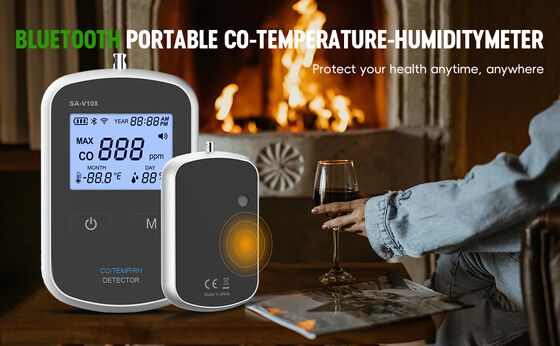 O Detetor de CO de Viagem Ultimate - Alarme de Monóxido de Carbono Ultra-Portavel para Quartos de Hotel, Airbnbs e Viagens aéreas - Leve e USB recarregável